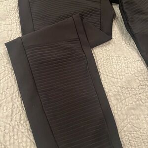 Athleta Moto pants with side zip